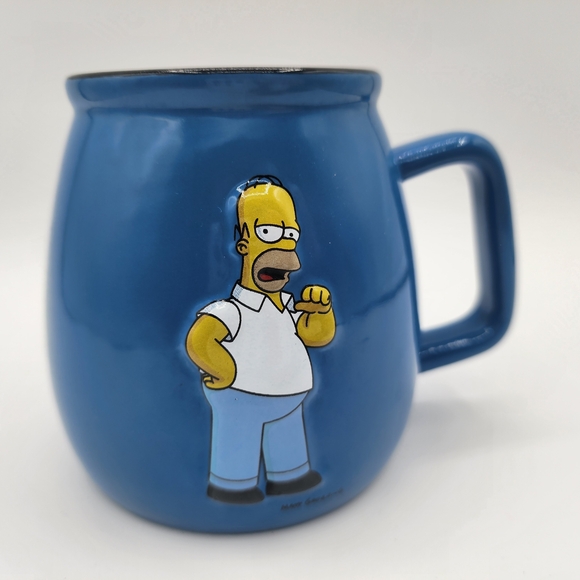 Other - Homer Simpson Blue Ceramic Mug with Character Design